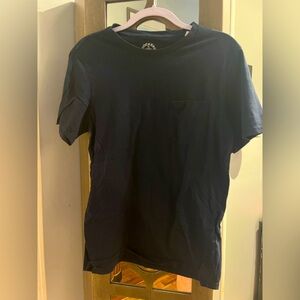 Boys Navy Docker Plain Tee